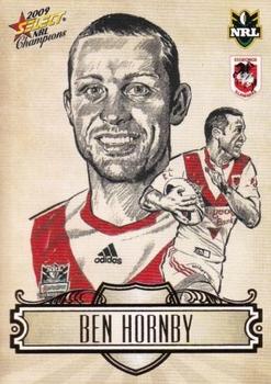 2009 Select NRL Champions - Sketches #SK23 Ben Hornby Front